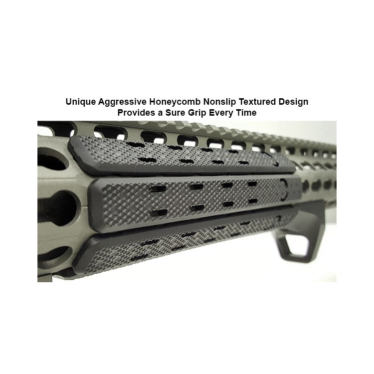 UTG nízkoprofilová krytka pro Keymod, 5,5″, černá, balení 7ks - UTG Low Profile Keymod Rail Panel Covers, 5.5” Black, 7/Pack