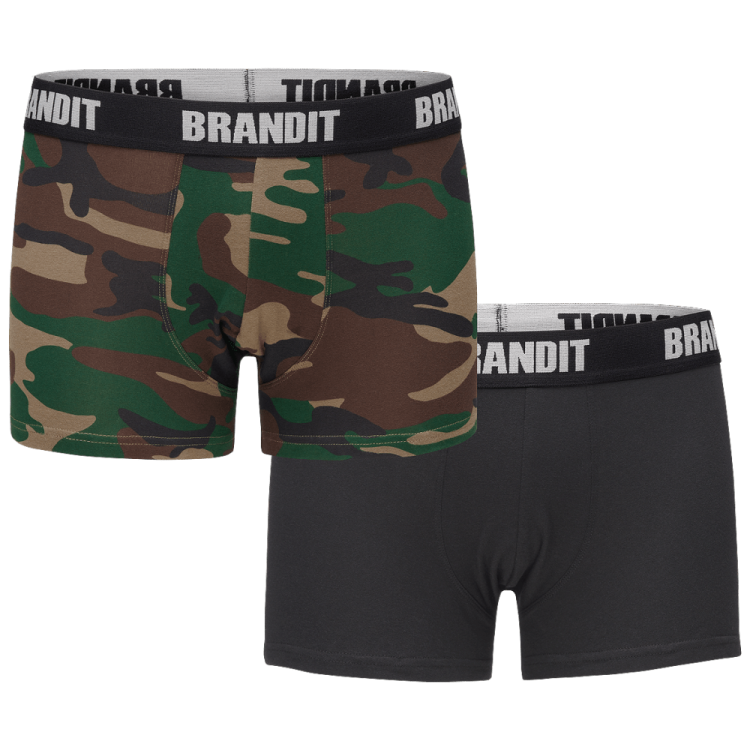 Men's boxers with logo, 2 pcs, Brandit