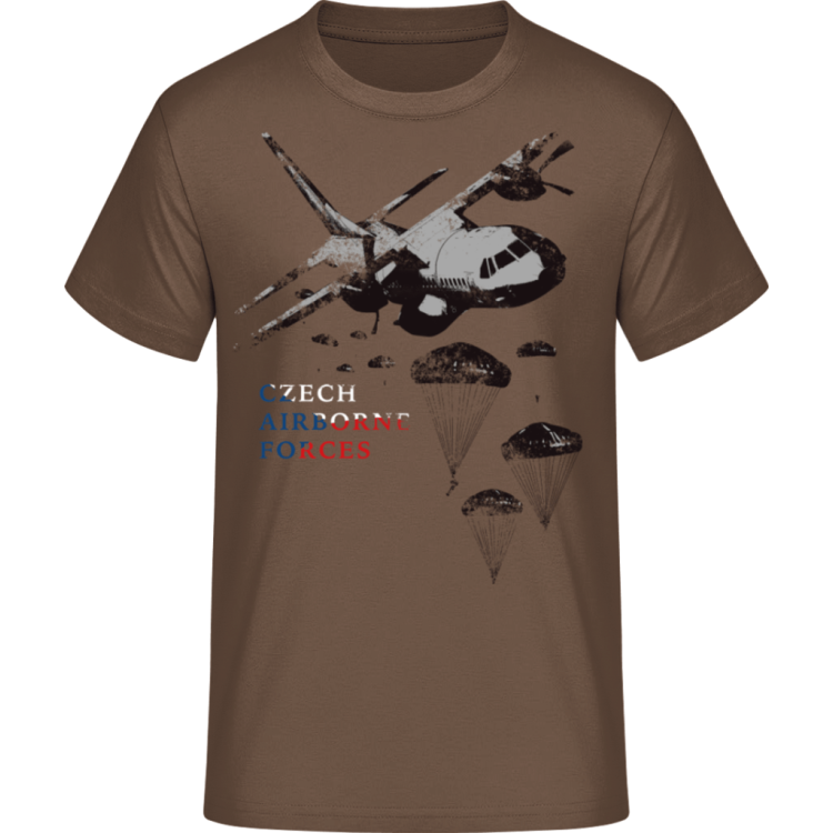 Pánské triko Airborne II., Forces Design, hnědé