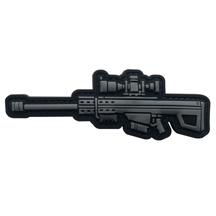 3D PVC velcro patch with weapon motif &quot;Sniper&quot;