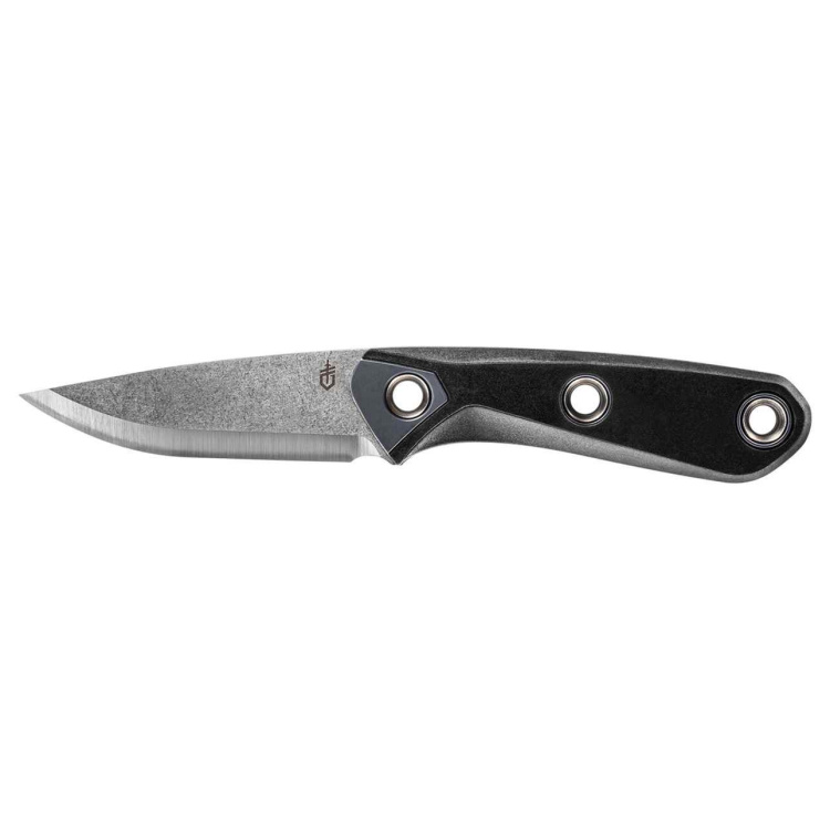 Principle Bushcraft Fixed blade knife, fine edge, black, Gerber