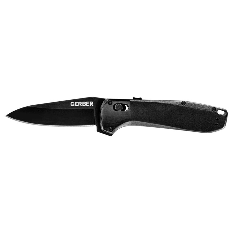 Highbrow Large folding knife, assisted opening, fine edge, Onyx, Gerber