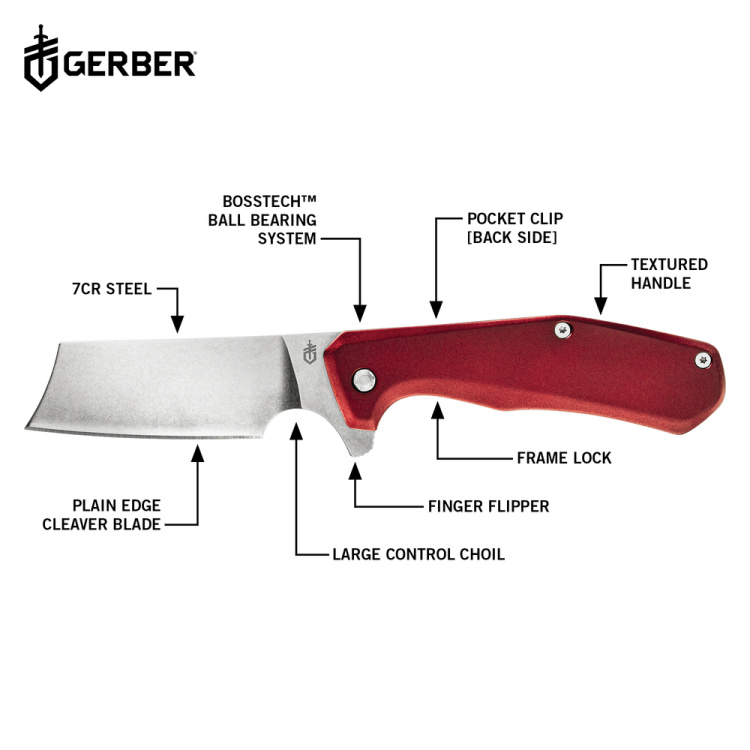 Folding Knife Asada, Fine Edge, Micarta Scales, Gerber