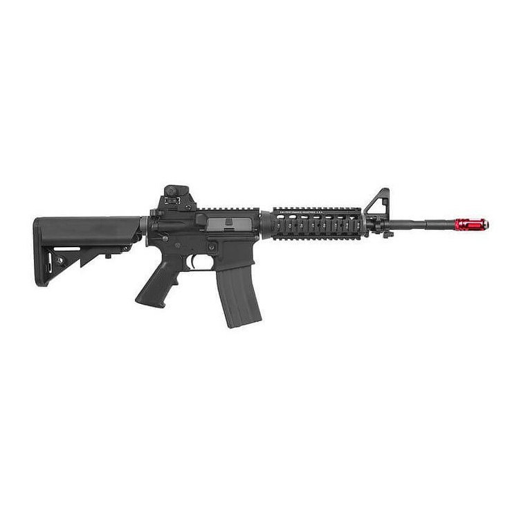 Training laser rifle, airsoft, AR 15 Red Laser, KWA LM4 RIS PTR GreenGas, Laser Ammo