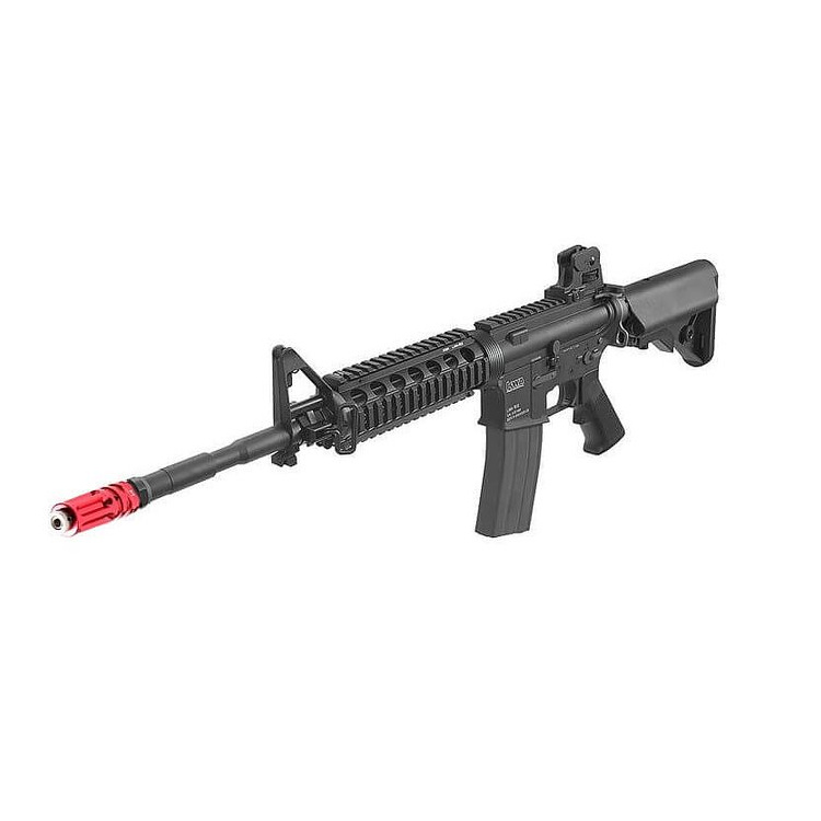Tréninková laserová puška, airsoft, AR 15 IR, KWA LM4 RIS PTR GreenGas, Laser Ammo