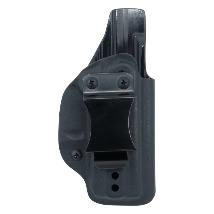 Kydex holster for Glock 43X Rail, half swtg, inner, right, black, loop 40 mm, RH Holsters
