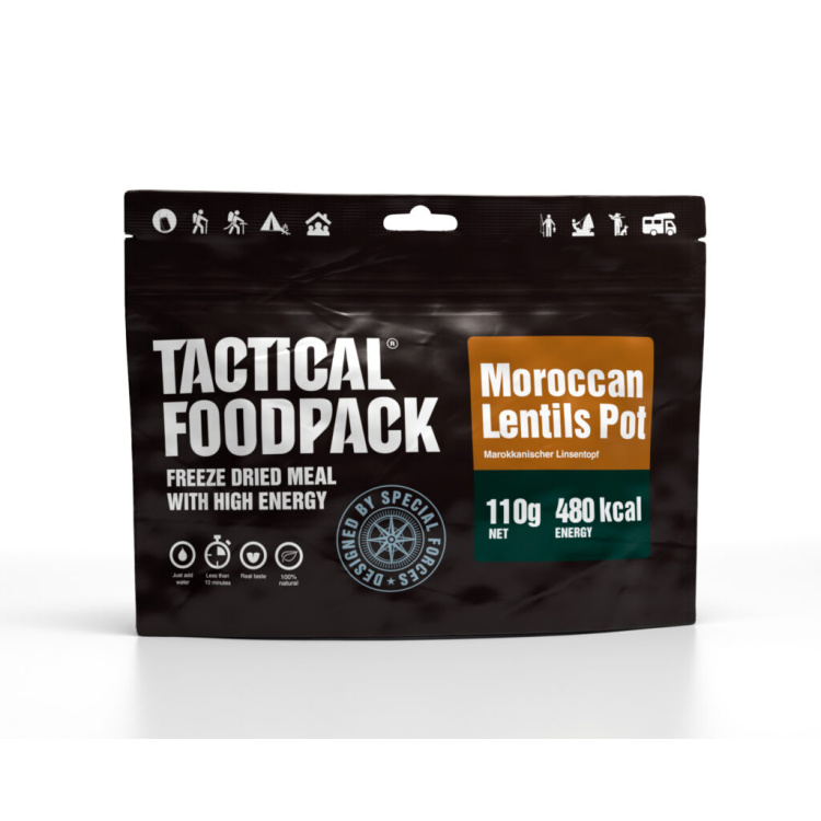 Dehydrované jídlo - Marocká čočka - Vegan, Tactical Foodpack