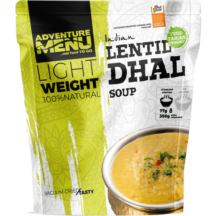 Vacuum Dried Lentil Dhal (VEGAN) - Lightweight, Adventure Menu