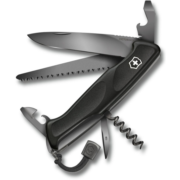 Švýcarský nůž Ranger Grip 55 Onyx, černý, Victorinox