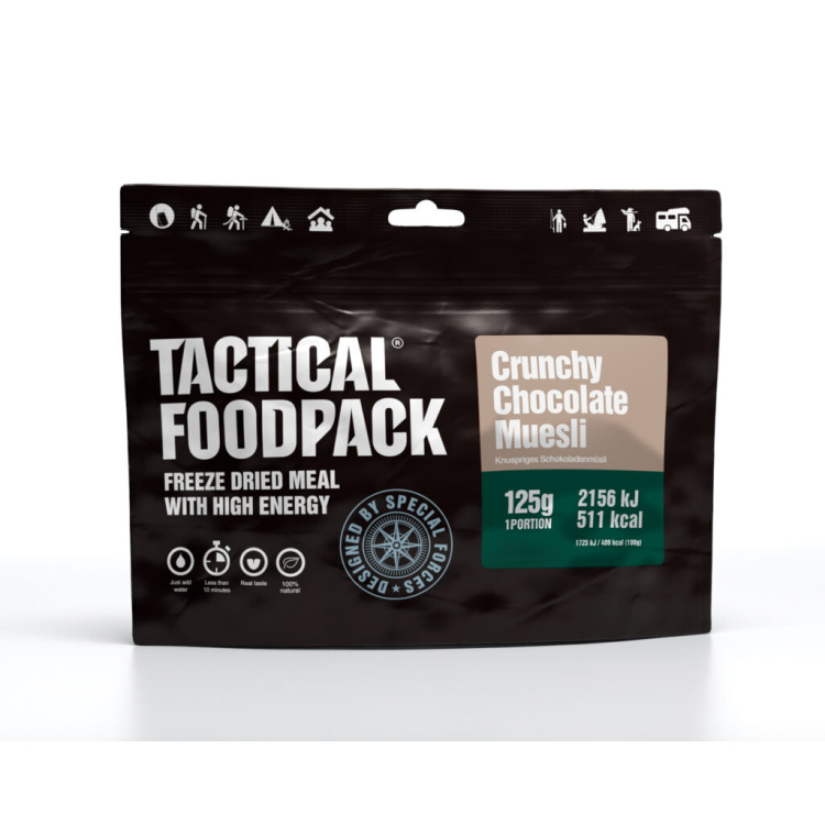 Crunchy Chocolate Muesli, Tactical Foodpack