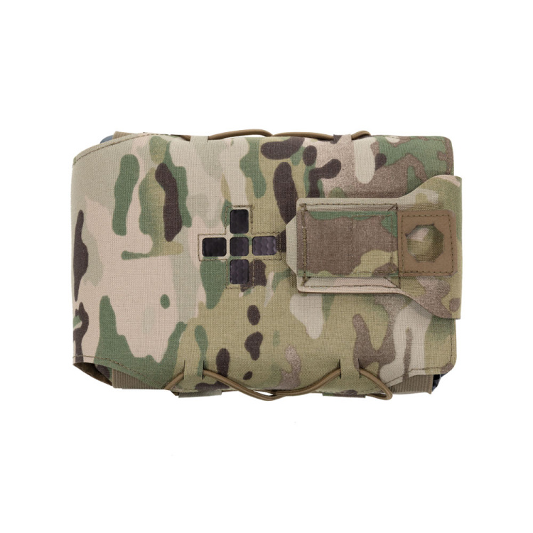 Large Horizontal Individual First Aid Kit pouch, Laser Cut, Warrior