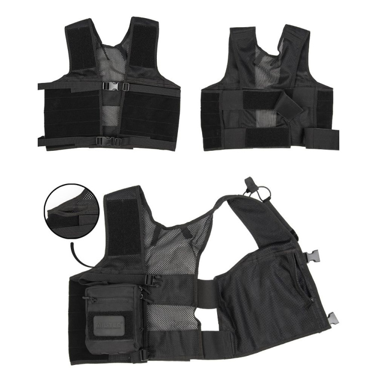 Security Combat Mesh Vest, Black, Mil-Tec
