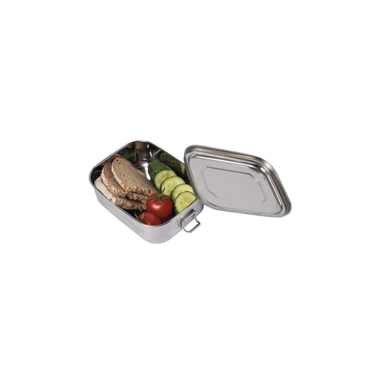 Stainless Steel Lunch Box, 16 x 13 x 6,2 cm, Mil-Tec