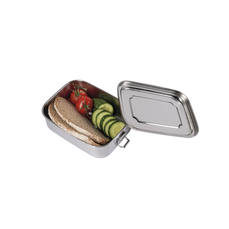 Stainless Steel Lunch Box, 18 x 14 x 6,5 cm, Mil-Tec