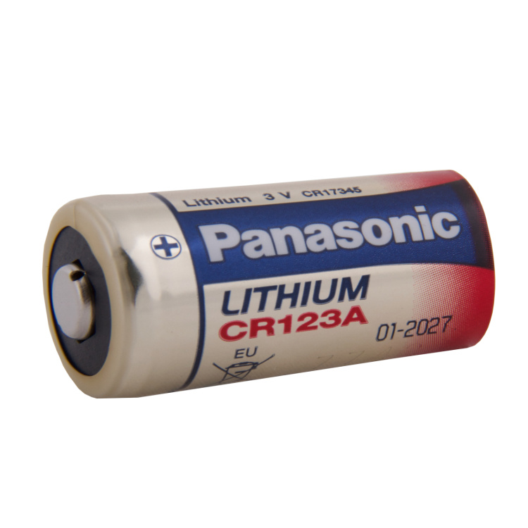 Non-rechargeable lithium battery CR123A, 1 pc, Blistr, Panasonic
