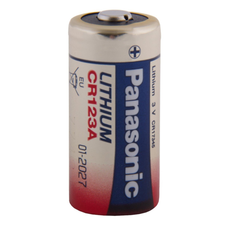 Nenabíjecí lithiová baterie CR123A Lithium, 1 ks, Blistr, Panasonic