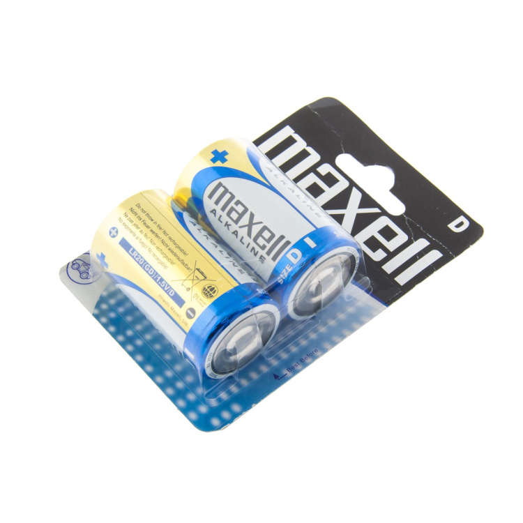 Non-rechargeable alkaline batteries LR20 (size D), 2 pcs, Blistr, Maxell