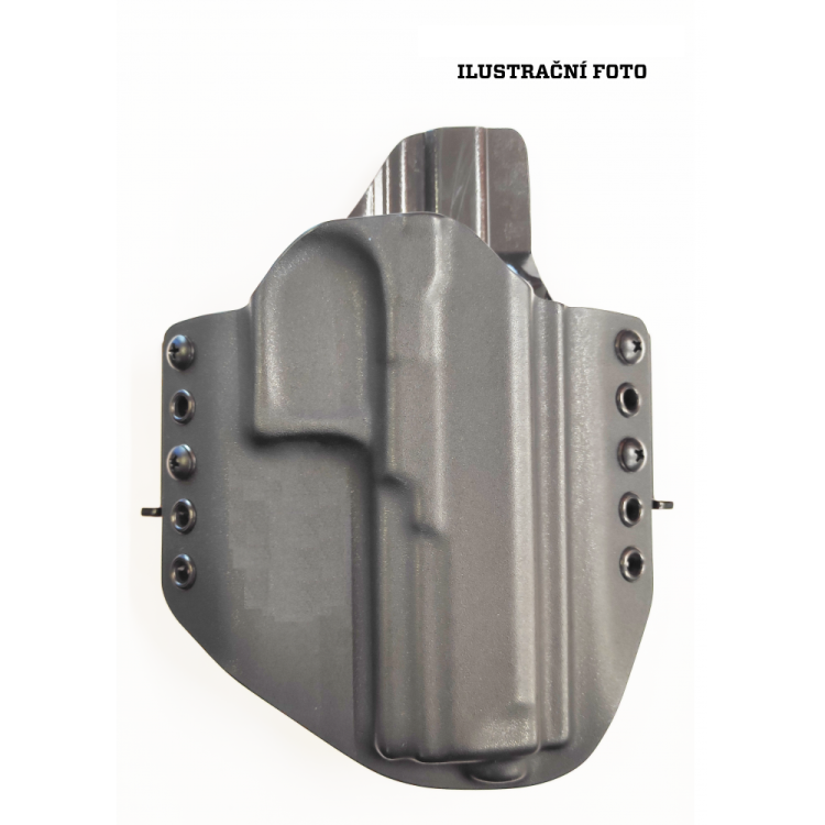 Kydex holster for Walther PDP 4", outer, black, RH Holsters