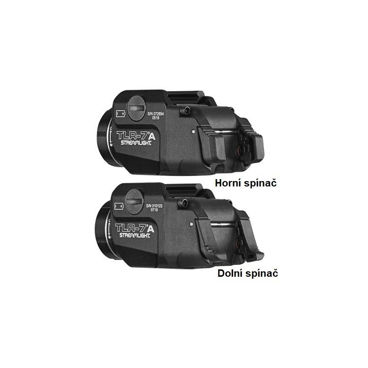 Taktická pistolová svítilna TLR-7A s inovovanými spínači, 500 lm, písková, Streamlight