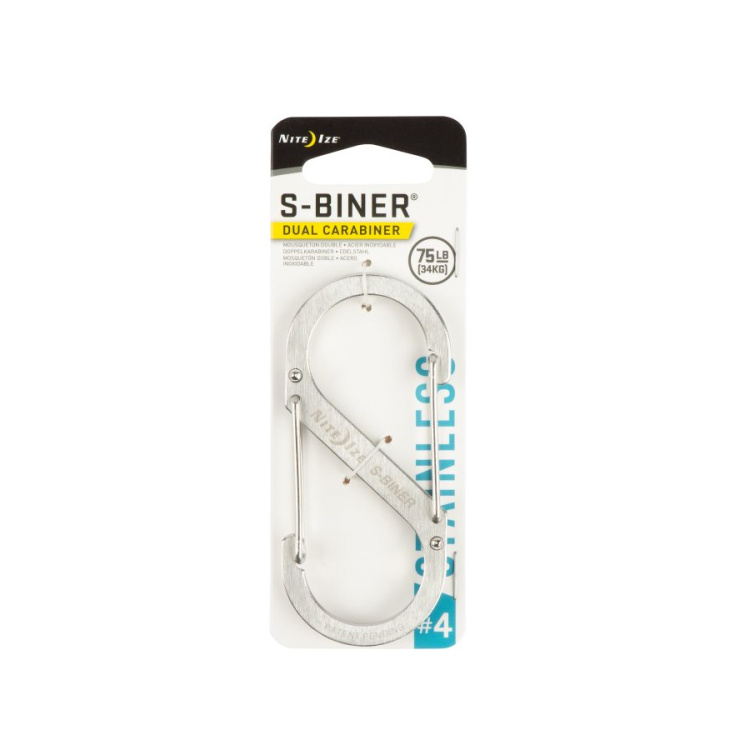 Stainless Steel Dual Carabiner S-Biner, Nite Ize