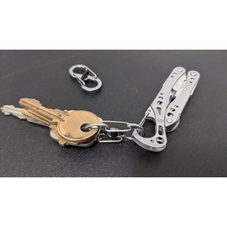 Double-sided stainless steel carabiner with lock S-Biner Microlock, Nite Ize