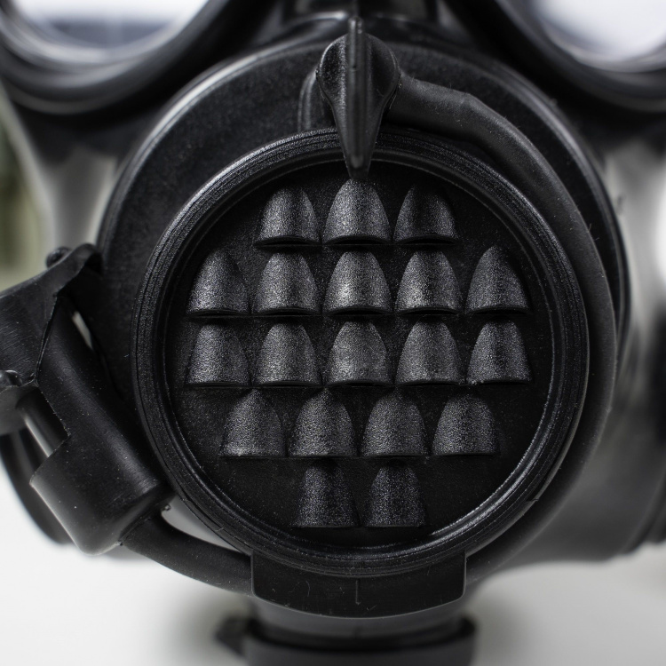 Gas mask OM-90, Filter OF-90, Suit JP-90 and Cover, Gumárny Zubří
