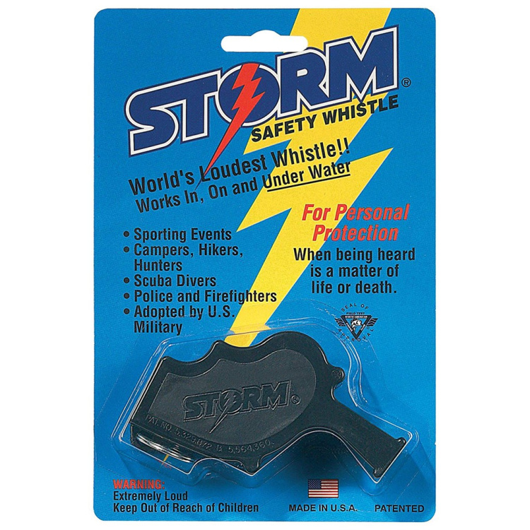 U.S. Navy Storm Whistle, Rothco, black