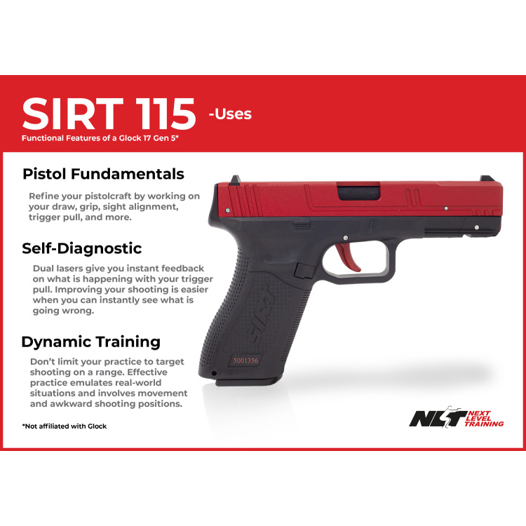 SIRT 115 training pistol, Glock 17 Gen 5, metal slide