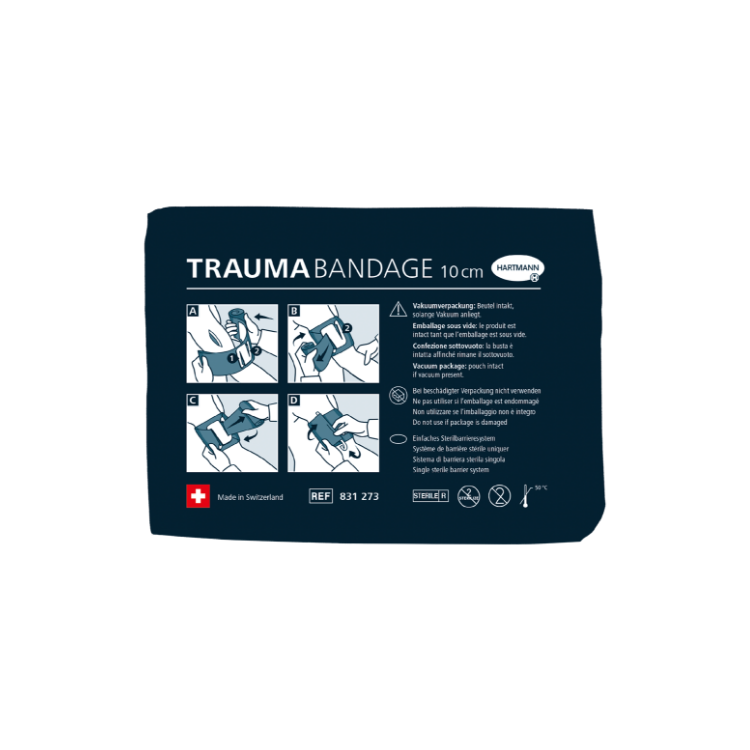 Emergence pressure bangage Trauma Bandage, Harmann, 10 cm