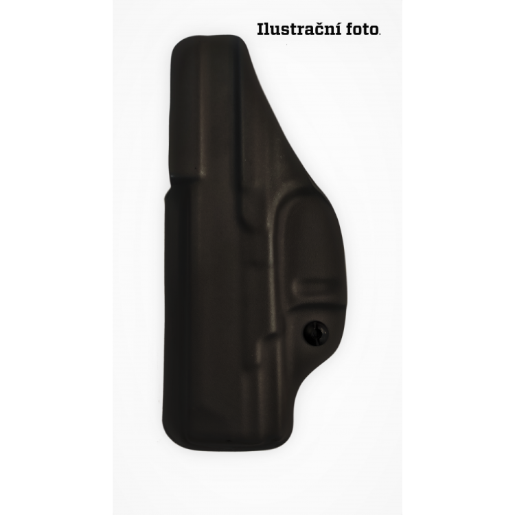 IWB Kdyex holster for Walther Q5 Match + optics ready, IWB, righthanded, half swtg., black, flushclip 40 mm