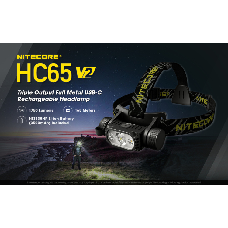 Headlamp HC65M V2, Nitecore, 1750 lm