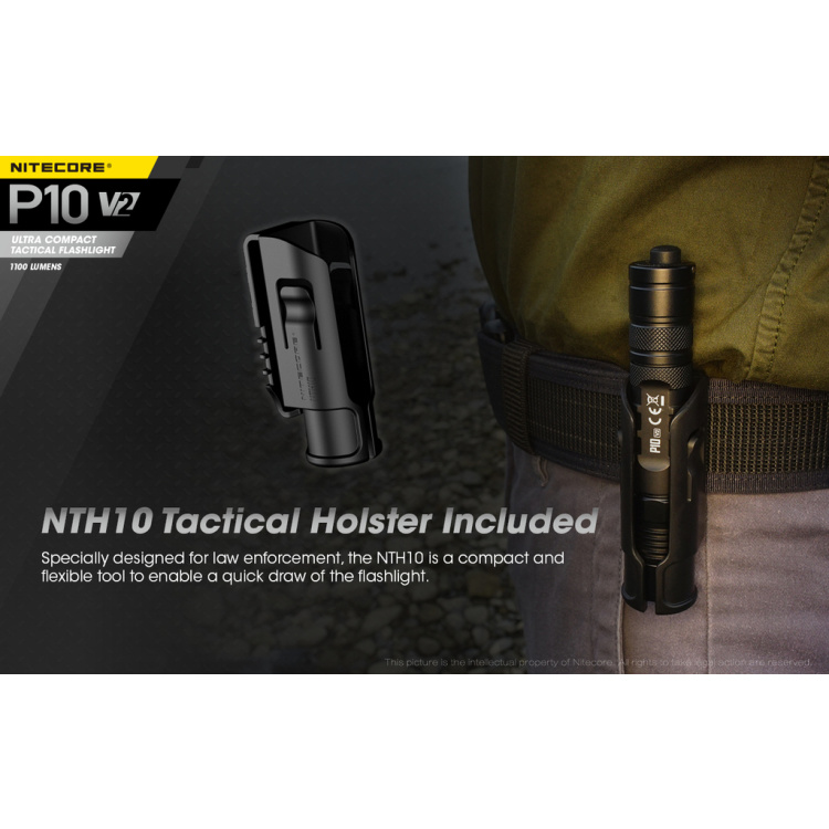 Svítilna P10 V2, Nitecore, 1100 lm, sada