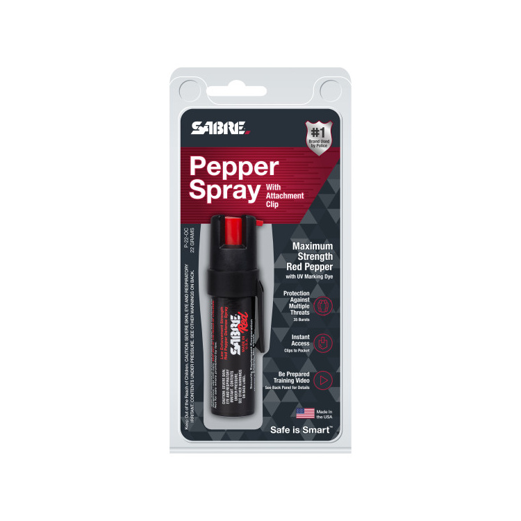 Obranný pepřový sprej Civilian, Sabre Red, s klipem, Twist Lock, 20 ml