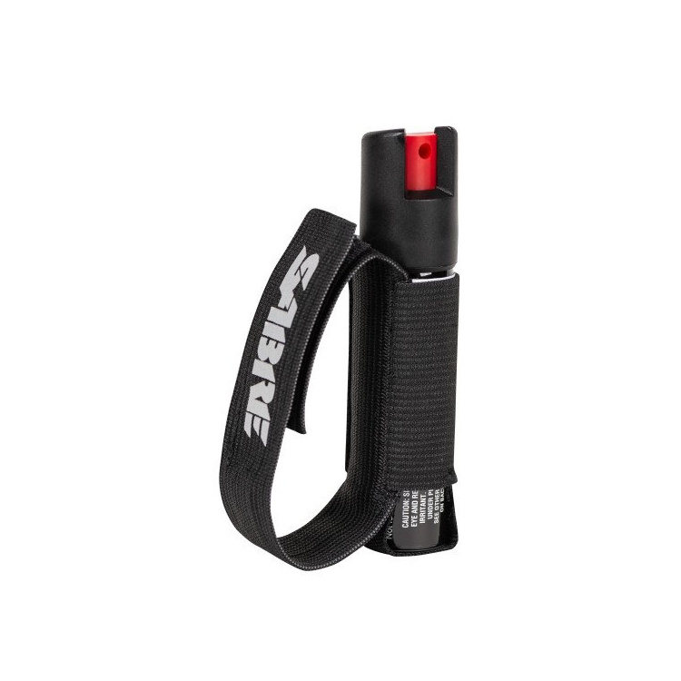 Obranný pepřový gel Runner s páskem na ruku, Sabre Red, černý, 20 ml
