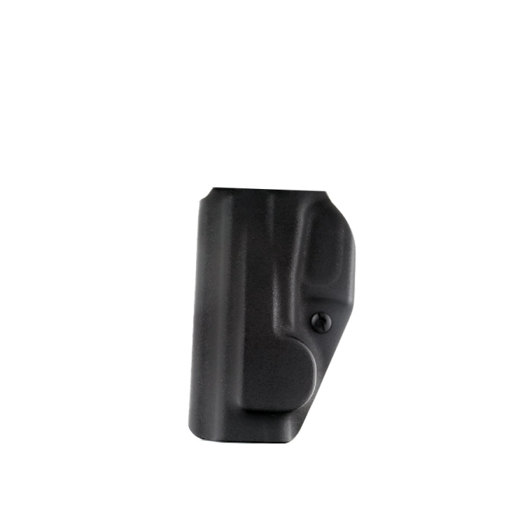 Kydex holster for Glock 43X MOS rail (+collimator), inner, right side, no swtg, black, flushclip 40 mm, RH Holsters