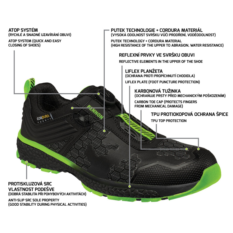Predator S3 ESD Low Boots, Bennon