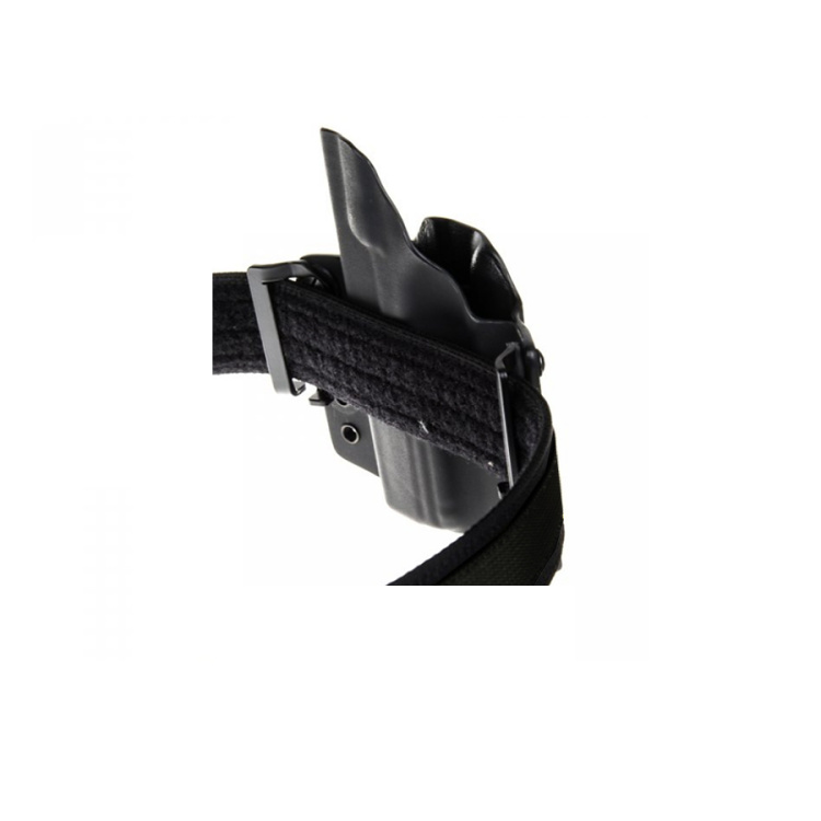 Kydex holster for CZ P-10 C, outer, right side, half swtg, black/red, speedloops 40 mm, RH Holsters