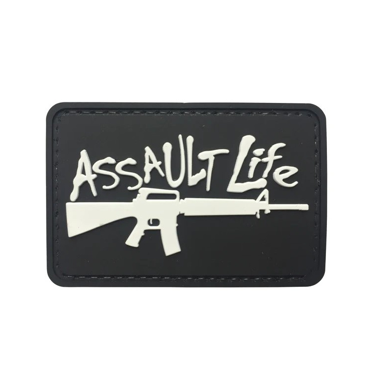 PVC patch Assault Life, Black