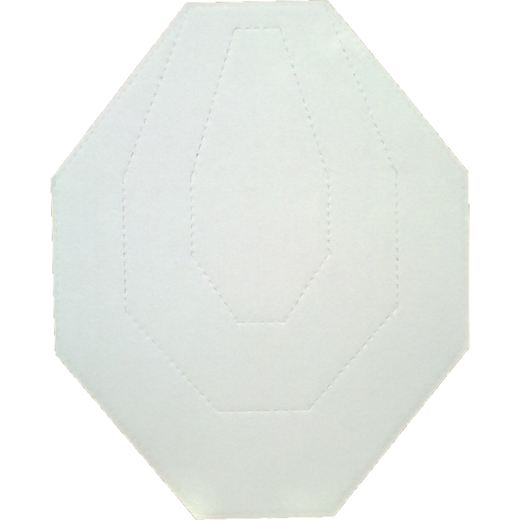 Shooting Target IPSC, 4SHOOTERS, brown-white, perforations on the brown side, 50 pcs