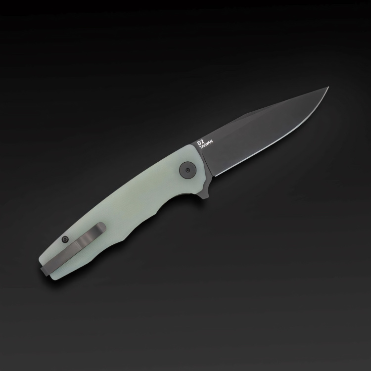 Strategy Jade G-10 &amp; Black PVD folding knife, OCASO