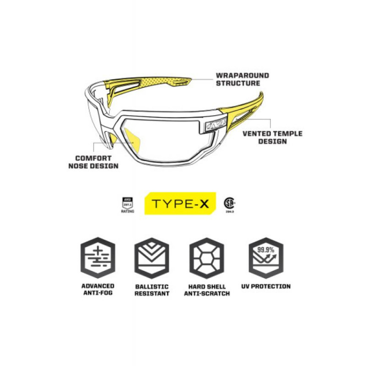 Ballistic glasses Wear TYPE-X, Mechanix