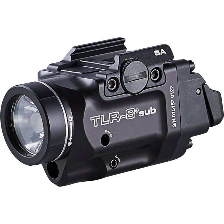Flashlight TLR-8 SUB for Glock 43X/48 MOS a Glock 43X/48 Rail, Stramlight, 500 lm, red laser