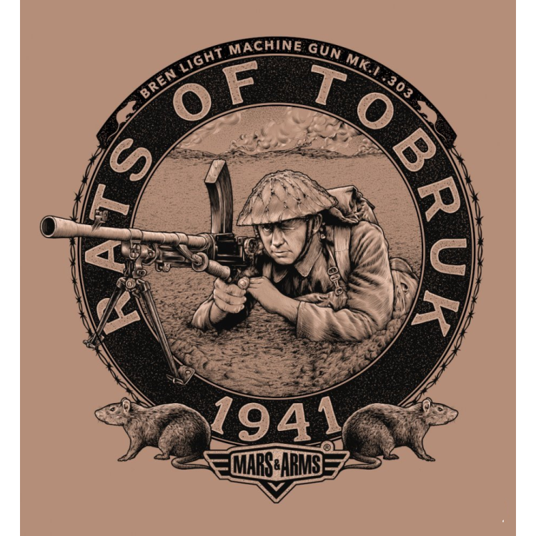 TOBRUK Army T-shirt, Mars &amp; Arms