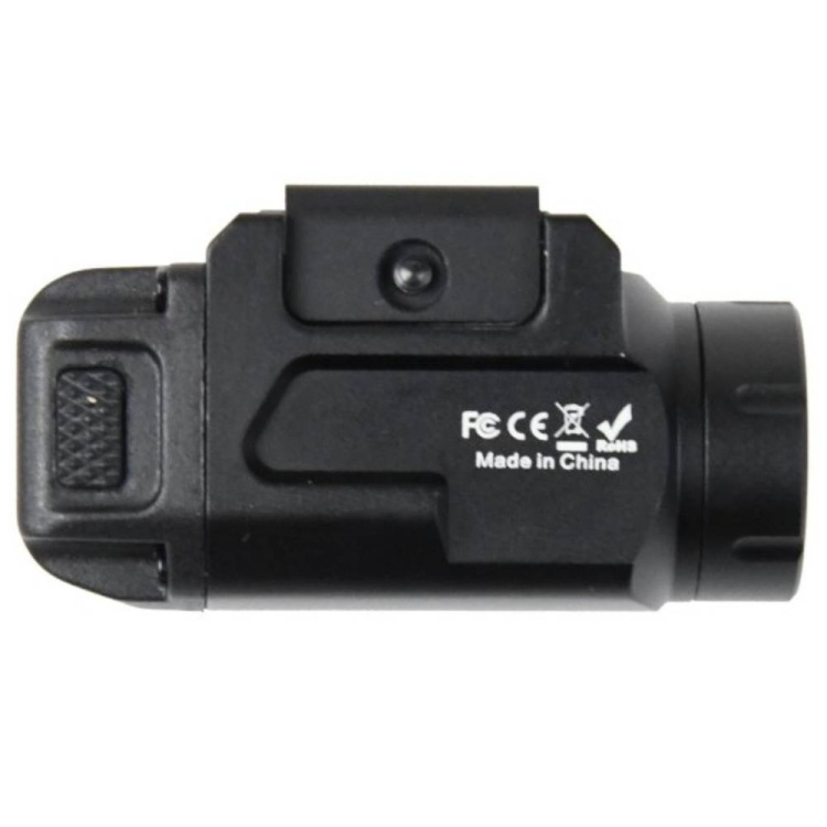 Compact Tactical Pistol Flashlight PT03, 500 lm, DAŽBOG, Black