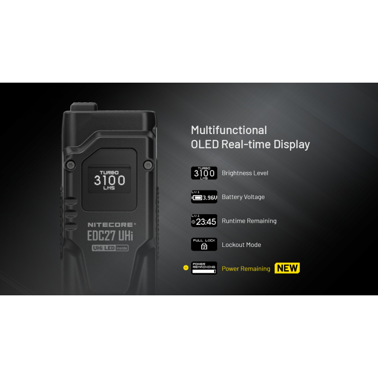 Flashlight EDC27 Uhi, Nitecore