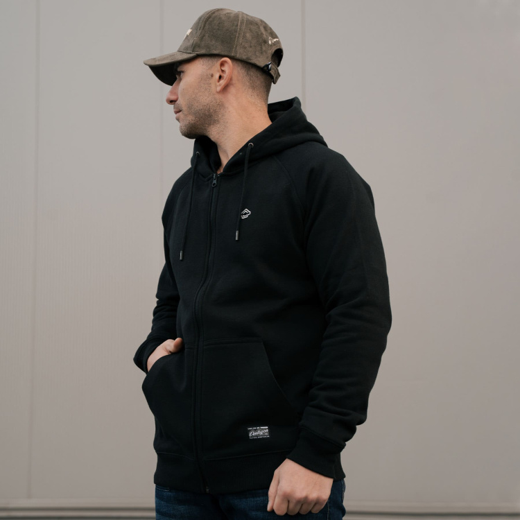 Phaeton Hood Zip Sweater, Pentagon