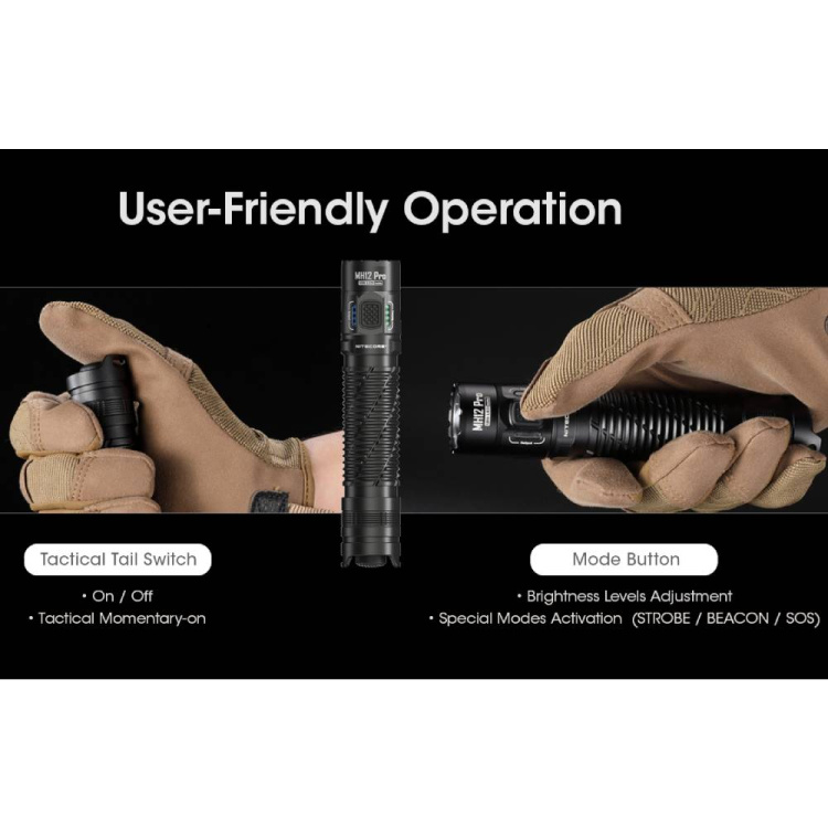 Tactical flashlight MH12 Pro, Nitecore