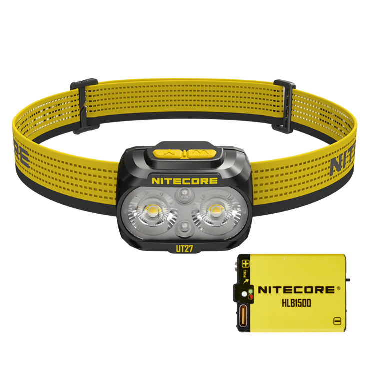 Headlamp UT27 800L with Dual Power Source, 800 lm, 160 m, Nitecore