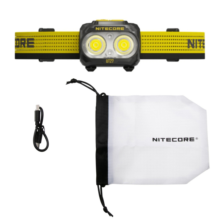 Headlamp UT27 800L with Dual Power Source, 800 lm, 160 m, Nitecore