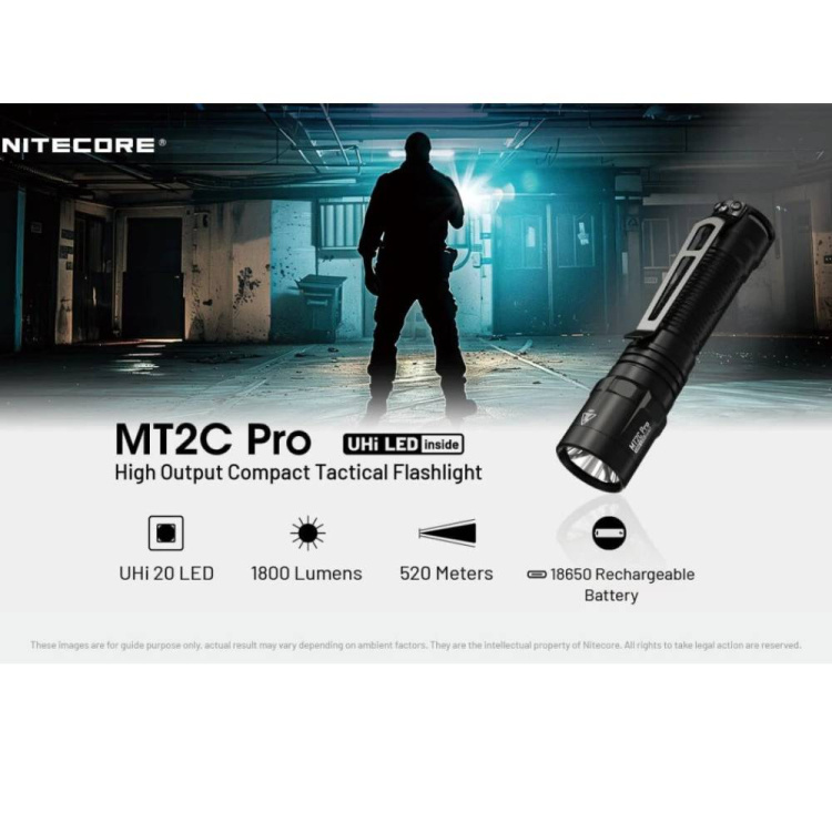 Taktická svítilna MT2C PRO, 1800lm, Nitecore